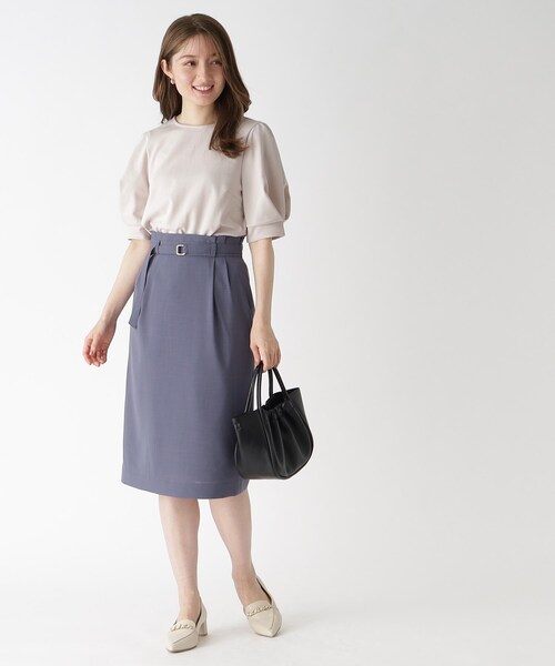 index（インデックス）の「◆タックスリーブトップス【UV/吸水速乾/洗濯機洗い可】（Tシャツ/カットソー・レディース・ホワイト系/オレンジ/ネイビー/ライトグレー/ライトブルー・36/38/40/42）」の19枚目の写真