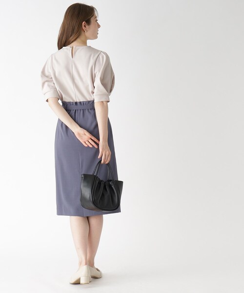 index（インデックス）の「◆タックスリーブトップス【UV/吸水速乾/洗濯機洗い可】（Tシャツ/カットソー・レディース・ホワイト系/オレンジ/ネイビー/ライトグレー/ライトブルー・36/38/40/42）」の22枚目の写真