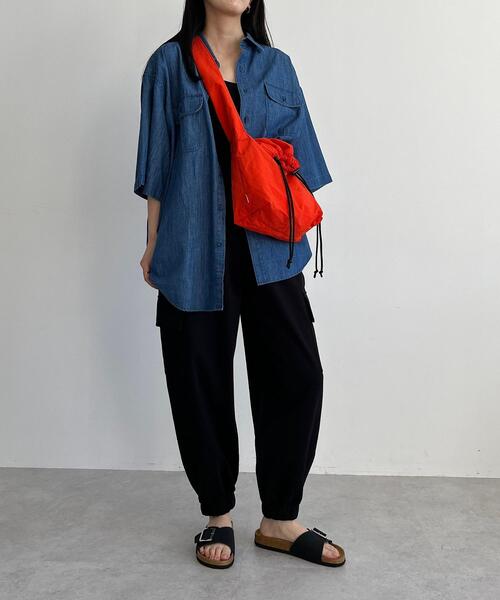 CITEN（シテン）の「＜CITEN＞ドロスト ビッグ　ショルダーバッグ（ショルダーバッグ・レディース・オレンジ/ホワイト/ブラック・FREE）」の21枚目の写真