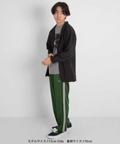 GLAZOS(グラソス)の「ジャージ・サイドライントラックパンツ【セットアップ対応】(その他パンツ・キッズ・ブルー/グリーン/ブラック・150cm/170cm/160cm/140cm)」の4枚目の写真