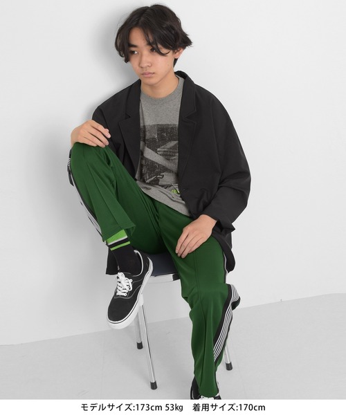 GLAZOS(グラソス)の「ジャージ・サイドライントラックパンツ【セットアップ対応】(その他パンツ・キッズ・ブルー/グリーン/ブラック・150cm/170cm/160cm/140cm)」の5枚目の写真
