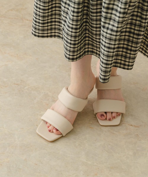 RODE SKO（ロデスコ）の「5センチスクエアクッションサンダル（サンダル・レディース・ブラック/グリーン/アイボリー・37/38）」の20枚目の写真