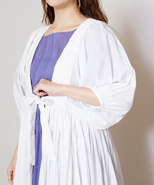 【チャイハネ】シアーリゾロングカーディガン（カーディガン/ボレロ）｜チャイハネ（チャイハネ）