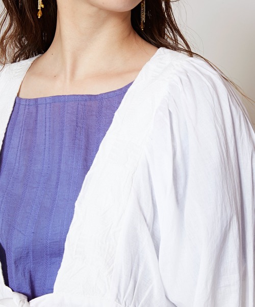 【チャイハネ】シアーリゾロングカーディガン（カーディガン/ボレロ）｜チャイハネ（チャイハネ）