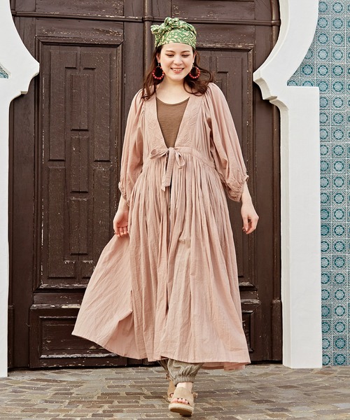 【チャイハネ】シアーリゾロングカーディガン（カーディガン/ボレロ）｜チャイハネ（チャイハネ）