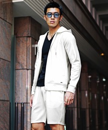 SOMEDIFF（サムディフ）の「【SOMEDIFF】総柄フルジップパーカー+