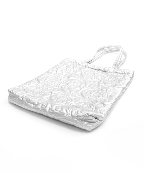 CONTROL FREAK（コントロールフリーク）の「CONTROL FREAK(コントロールフリーク)PUペイズリーキルトトート（トートバッグ・レディース・アイボリー/ブルー/ブラック/ピンク/シルバー・FREE）」の8枚目の写真