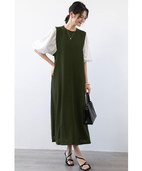 セール】ワンピース レディース ロングワンピース ロング丈 袖