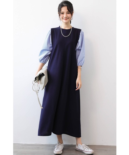 セール】ワンピース レディース ロングワンピース ロング丈 袖