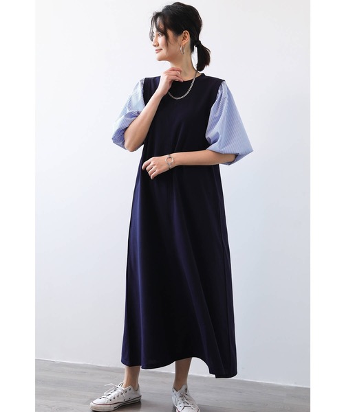 セール】ワンピース レディース ロングワンピース ロング丈 袖