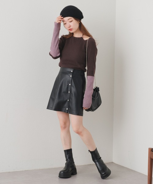 Kastane（カスタネ）の「【新色追加】ワンハンドルミニチェーンBAG（ショルダーバッグ・レディース・ベージュ/ミント/シルバー/ブラック・FREE）」の17枚目の写真