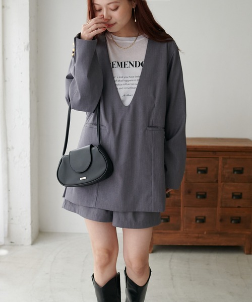 DISCOAT（ディスコート）の「タックショートパンツ（その他パンツ・レディース・ブラック/グレー・FREE）」の15枚目の写真