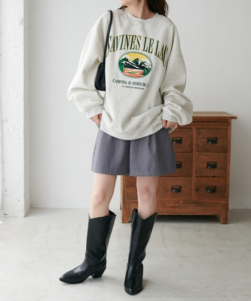 DISCOAT（ディスコート）の「タックショートパンツ（その他パンツ・レディース・ブラック/グレー・FREE）」の4枚目の写真