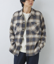 417 EDIFICE | オンブレ チェック CPOシャツ(シャツ/ブラウス)