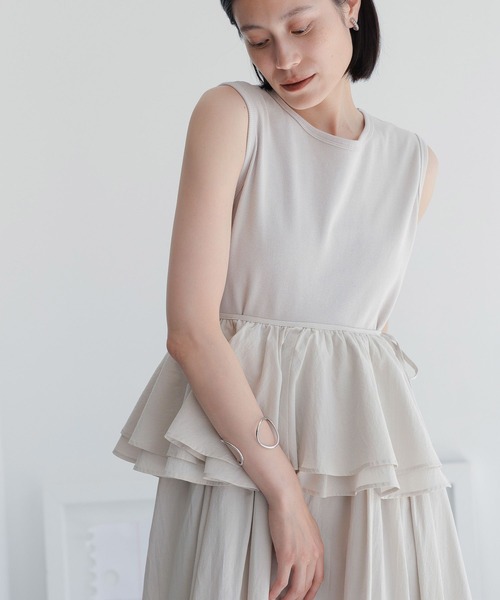 LOWRYS FARM(ローリーズファーム)の「ツケエリツキバルーンワンピース 964158(ワンピース・レディース・チャコールグレー/ブラック/アイボリー・FREE)」の11枚目の写真