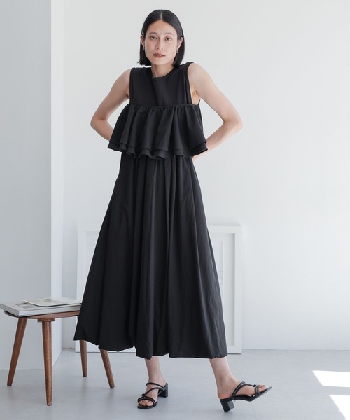 LOWRYS FARM(ローリーズファーム)の「ツケエリツキバルーンワンピース 964158(ワンピース・レディース・チャコールグレー/ブラック/アイボリー・FREE)」の12枚目の写真