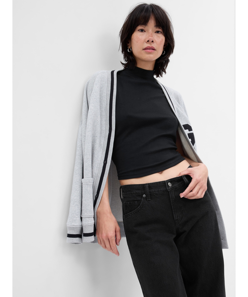 kindame骨盤ボリュームアップ ローライズ ブラックデニム GAP（ギャップ）の「ウォッシュウェル ローライズ ストライド