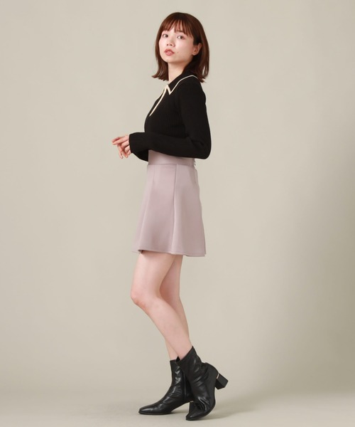 archives(アルシーヴ)の「ハーフZIP配色リブニット(ニット/セーター・レディース・ブルー/アイボリー/ブラック・MEDIUM)」の13枚目の写真