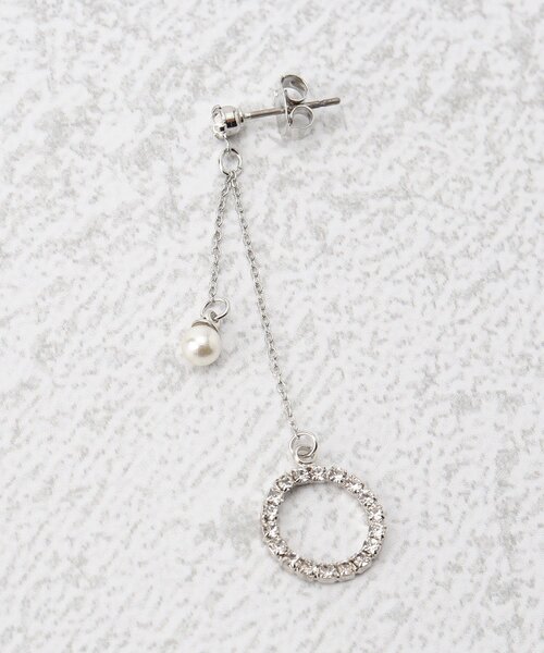 grove(グローブ)の「◆ビジューリングプチフェイクパールピアス(ピアス(両耳用)・レディース・ゴールド/シルバー・00)」の6枚目の写真