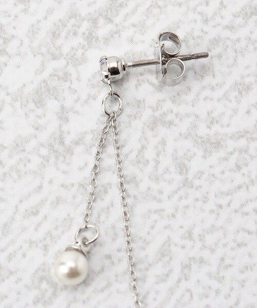 grove(グローブ)の「◆ビジューリングプチフェイクパールピアス(ピアス(両耳用)・レディース・ゴールド/シルバー・00)」の5枚目の写真