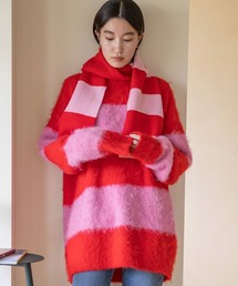 LOWRYS FARM | ＵＮＩＳＥＸシャギーボーダーロングスリーブ　968132(ニット/セーター)