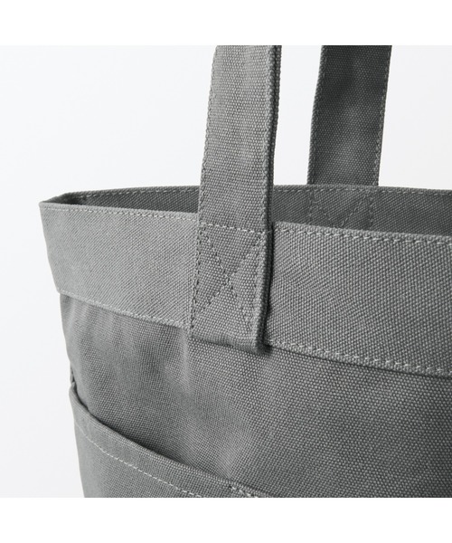 無印良品（ムジルシリョウヒン）の「帆布　横型　トートバッグ（トートバッグ・レディース・グレー系1/ブラック/キナリ・FREE）」の22枚目の写真