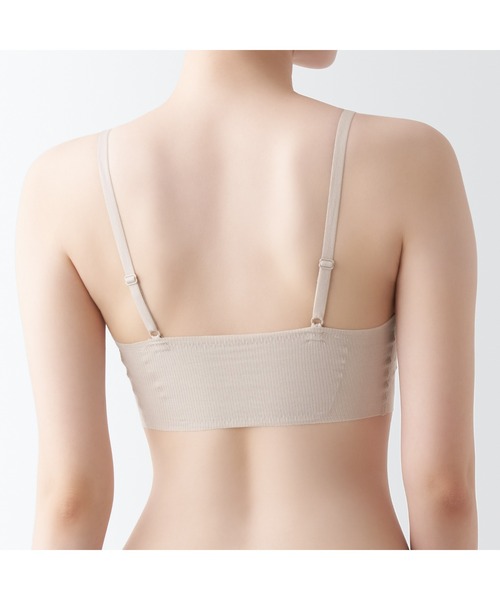 E084 無印婦人　肌あたりがやさしい　リブブラジャー4枚　S 婦人 肌あたりがやさしいリブブラジャー | 無印良品