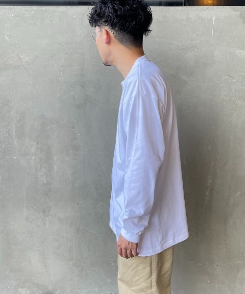 HANES（ヘインズ）の「【WEB限定】[HANES/ヘインズ] BEEFY ビックサイズ(XXL,3XL) ロングスリーブパックT（Tシャツ/カットソー・レディース・ホワイト/ブラック・XXL/3XL）」の22枚目の写真