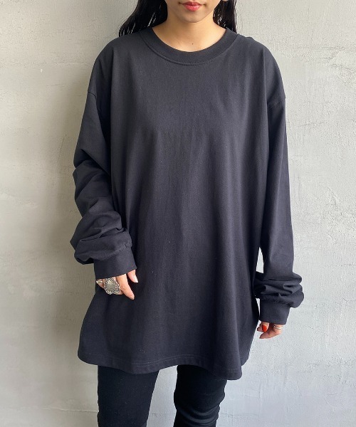 HANES（ヘインズ）の「【WEB限定】[HANES/ヘインズ] BEEFY ビックサイズ(XXL,3XL) ロングスリーブパックT（Tシャツ/カットソー・レディース・ホワイト/ブラック・XXL/3XL）」の15枚目の写真