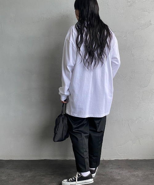 HANES（ヘインズ）の「【WEB限定】[HANES/ヘインズ] BEEFY ビックサイズ(XXL,3XL) ロングスリーブパックT（Tシャツ/カットソー・レディース・ホワイト/ブラック・XXL/3XL）」の21枚目の写真