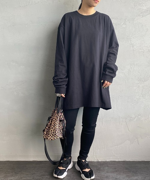 HANES（ヘインズ）の「【WEB限定】[HANES/ヘインズ] BEEFY ビックサイズ(XXL,3XL) ロングスリーブパックT（Tシャツ/カットソー・レディース・ホワイト/ブラック・XXL/3XL）」の19枚目の写真