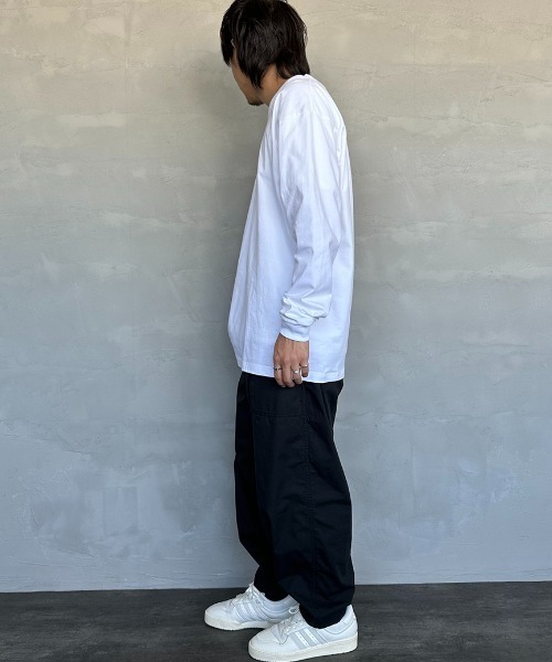 HANES（ヘインズ）の「【WEB限定】[HANES/ヘインズ] BEEFY ビックサイズ(XXL,3XL) ロングスリーブパックT（Tシャツ/カットソー・レディース・ホワイト/ブラック・XXL/3XL）」の14枚目の写真