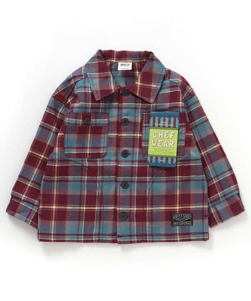 BREEZE（ブリーズ）の「【セットアップ・一部リンク可能】シェフジャケット（シャツ/ブラウス・キッズ・ブラック/ベージュ/チャコール/レッド/インディゴブルー/キナリ・80/110/140/100/120/130/150/90）」の13枚目の写真