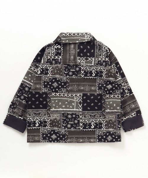 BREEZE（ブリーズ）の「【セットアップ・一部リンク可能】シェフジャケット（シャツ/ブラウス・キッズ・ブラック/ベージュ/チャコール/レッド/インディゴブルー/キナリ・80/110/140/100/120/130/150/90）」の11枚目の写真