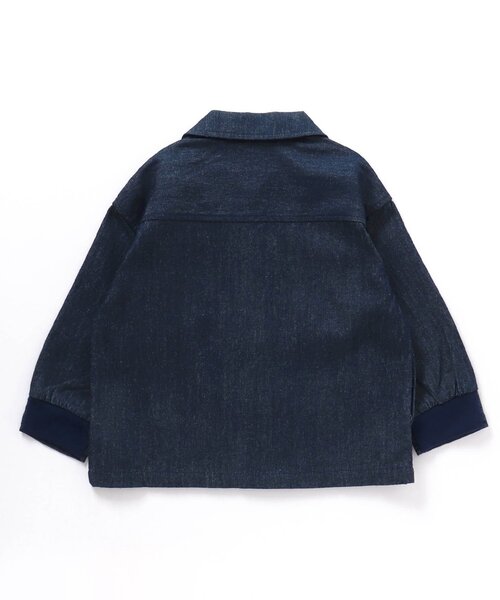 BREEZE（ブリーズ）の「【セットアップ・一部リンク可能】シェフジャケット（シャツ/ブラウス・キッズ・ブラック/ベージュ/チャコール/レッド/インディゴブルー/キナリ・80/110/140/100/120/130/150/90）」の9枚目の写真