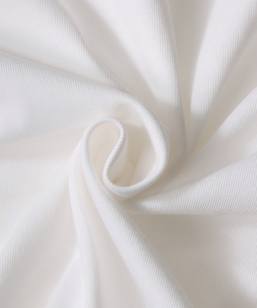 SITRY(シトリー)の「mercerization wide key neck pullover/シルケット加工 ワイド キーネック プルオーバー(Tシャツ/カットソー・メンズ・チャコールグレー/ブラック/ダークグリーン/グレイッシュブルー/ホワイト/ライトグレー・M/L/LL)」の12枚目の写真