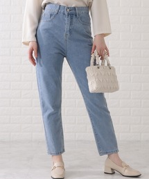 サルエル風シルエットデニムパンツ