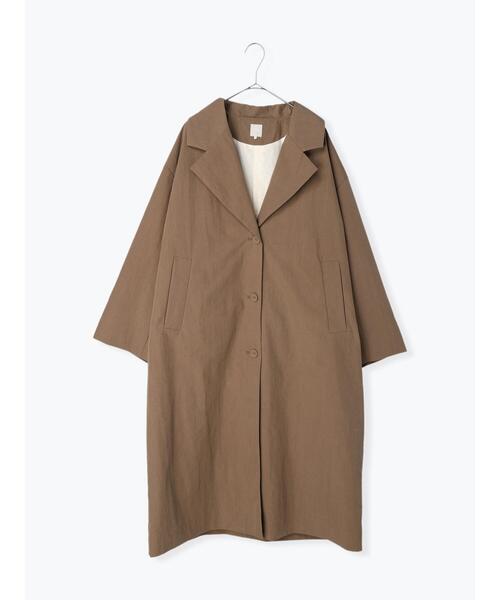 TSUHARU by Samansa Mos2（ツハルバイサマンサモスモス）の「【撥水】綿ナイロンテーラードコート（その他アウター・レディース・ブラック/ブラウン・F）」の3枚目の写真