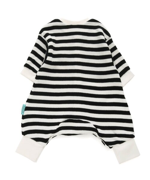 BREEZE（ブリーズ）の「ワッフルカバーオール（ロンパース・キッズ・ブラウン/レインボー/ブルー/ブラック・80/60/70）」の5枚目の写真