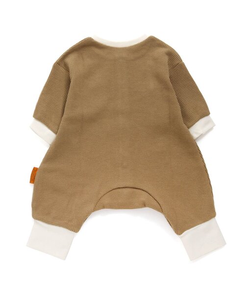 BREEZE（ブリーズ）の「ワッフルカバーオール（ロンパース・キッズ・ブラウン/レインボー/ブルー/ブラック・80/60/70）」の11枚目の写真