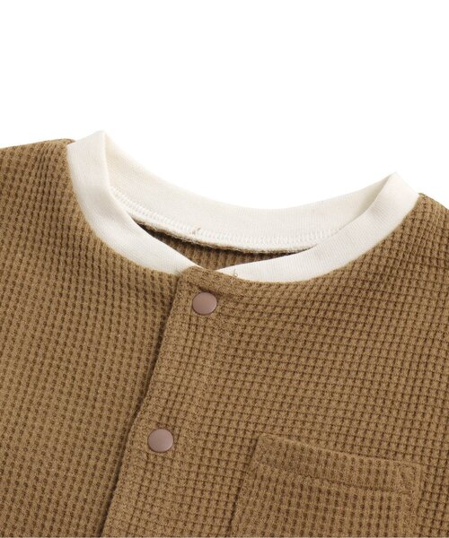 BREEZE（ブリーズ）の「ワッフルカバーオール（ロンパース・キッズ・ブラウン/レインボー/ブルー/ブラック・80/60/70）」の13枚目の写真