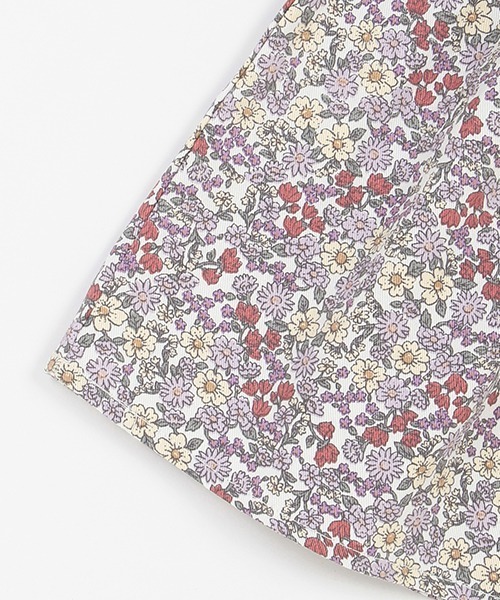 petit main（プティマイン）の「【リンク】花柄ワンピースビスチェセット★（シャツワンピース・キッズ・ブラック/ライトピンク・110cm/100cm/90cm/120cm/130cm/80ｃｍ）」の9枚目の写真