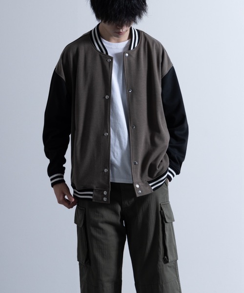 NYLAUS(ナイラス)の「ポンチ ビッグシルエット スタジャン(スタジャン・メンズ・グレイッシュベージュ/ブラック/杢グレー・L/M/LL)」の1枚目の写真