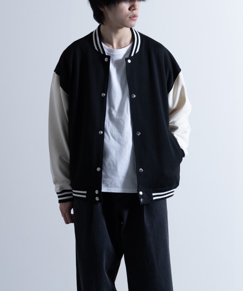 NYLAUS(ナイラス)の「ポンチ ビッグシルエット スタジャン(スタジャン・メンズ・グレイッシュベージュ/ブラック/杢グレー・L/M/LL)」の2枚目の写真