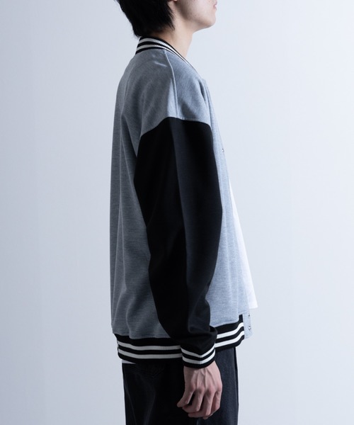 NYLAUS(ナイラス)の「ポンチ ビッグシルエット スタジャン(スタジャン・メンズ・グレイッシュベージュ/ブラック/杢グレー・L/M/LL)」の11枚目の写真