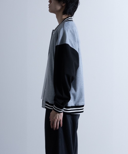 NYLAUS(ナイラス)の「ポンチ ビッグシルエット スタジャン(スタジャン・メンズ・グレイッシュベージュ/ブラック/杢グレー・L/M/LL)」の4枚目の写真