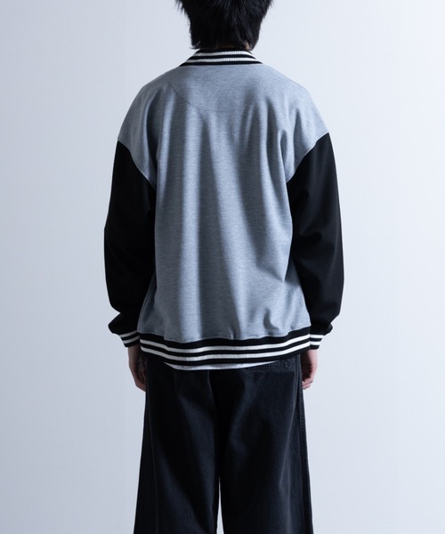 NYLAUS(ナイラス)の「ポンチ ビッグシルエット スタジャン(スタジャン・メンズ・グレイッシュベージュ/ブラック/杢グレー・L/M/LL)」の5枚目の写真