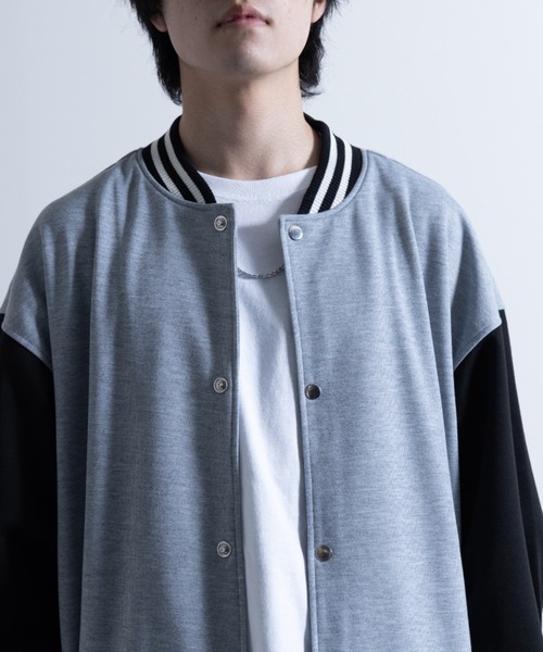 NYLAUS(ナイラス)の「ポンチ ビッグシルエット スタジャン(スタジャン・メンズ・グレイッシュベージュ/ブラック/杢グレー・L/M/LL)」の6枚目の写真