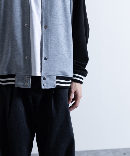 NYLAUS(ナイラス)の「ポンチ ビッグシルエット スタジャン(スタジャン・メンズ・グレイッシュベージュ/ブラック/杢グレー・L/M/LL)」の7枚目の写真