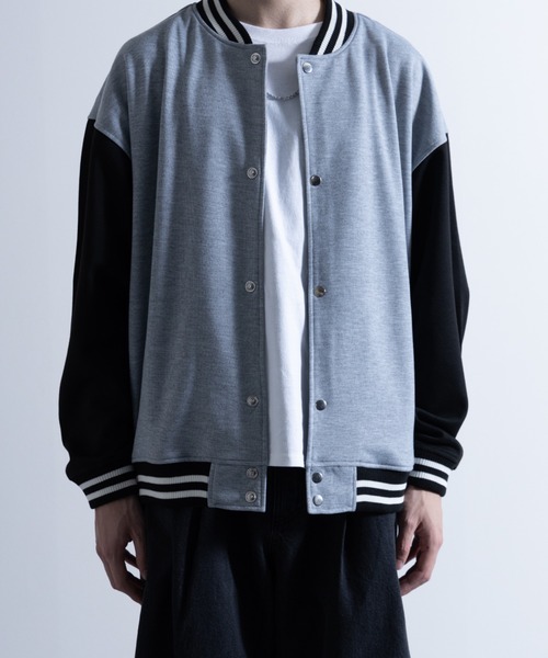 NYLAUS(ナイラス)の「ポンチ ビッグシルエット スタジャン(スタジャン・メンズ・グレイッシュベージュ/ブラック/杢グレー・L/M/LL)」の8枚目の写真